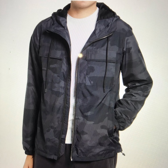 Alo Stride Camo Hooded Full Zip Jacket - Picture 7 of 16